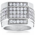 thumbnail image 1 of 2 ct Mens Diamond Ring 10K White Gold, 1 of 2