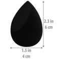 thumbnail image 4 of SHANY Perfect Finish Makeup Blender Sponge - Full Size Latex-Free Beauty Sponge Microfiber For Foundation, Beauty Details, and Blending - Black, 4 of 5