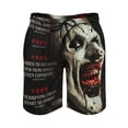 thumbnail image 2 of Terrifier Men's Swim Trunks Board Shorts Drawstring Elastic Waist Quick Dry Swimsuits Beach Shorts with Pockets S, 2 of 8
