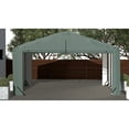 thumbnail image 2 of Sheltertube Wind And Snow-Load Rated Garage, 20X18X12 Green, 2 of 11