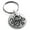 Silver, variant on Stainless Steel Kraken Octopus Pirate Skull Engraved Small Medallion Circle Charm Keychain Keyring