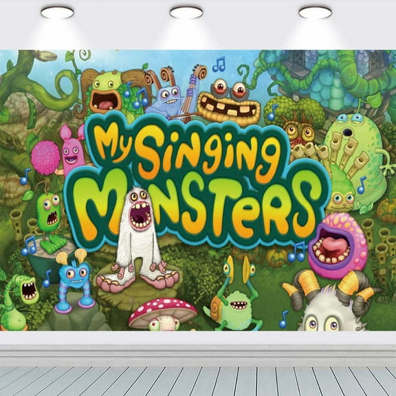 My Singing Monsters school Backdrop Taspestry Banner Party Supplies Background Poster Decor Decorations
