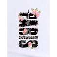 thumbnail image 4 of Camiseta elegante para mujer con estampado floral y la Torre Eiffel de París. Cuello redondo informal, manga corta, algodón transpirable, lavable a máquina. Perfecta para primavera, verano y otoño. Id, 4 of 7