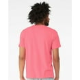 thumbnail image 3 of Bella Canvas Unisex Heather CVC T-Shirt Neon Pink, 3 of 5