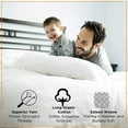 thumbnail image 6 of 1000 Thread Count RV Sheet Sets 24X72 Cot Bed Size Light Blue Solid Egyptian Cotton Soft And Smooth Bed Sheets for Campers, RV Bunk And Truck Sleeper with 8 inch deep pocket, 6 of 7