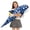 Blue, variant on Muiteiur 55" Dolphin Plush Toy Giant Body Pillow Ocean Life Stuffed Animal