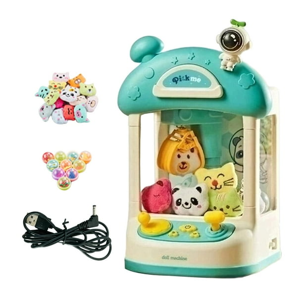 Máquina de garra pequeña, dispensador de de dulces, juego de Arcade electrónico, juego de simulación interior, recuerdos de fiesta, regalos de azul