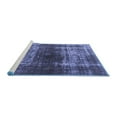 thumbnail image 2 of Ahgly Company Machine Washable Indoor Rectangle Oriental Blue Industrial Area Rugs, 5' x 7', 2 of 4