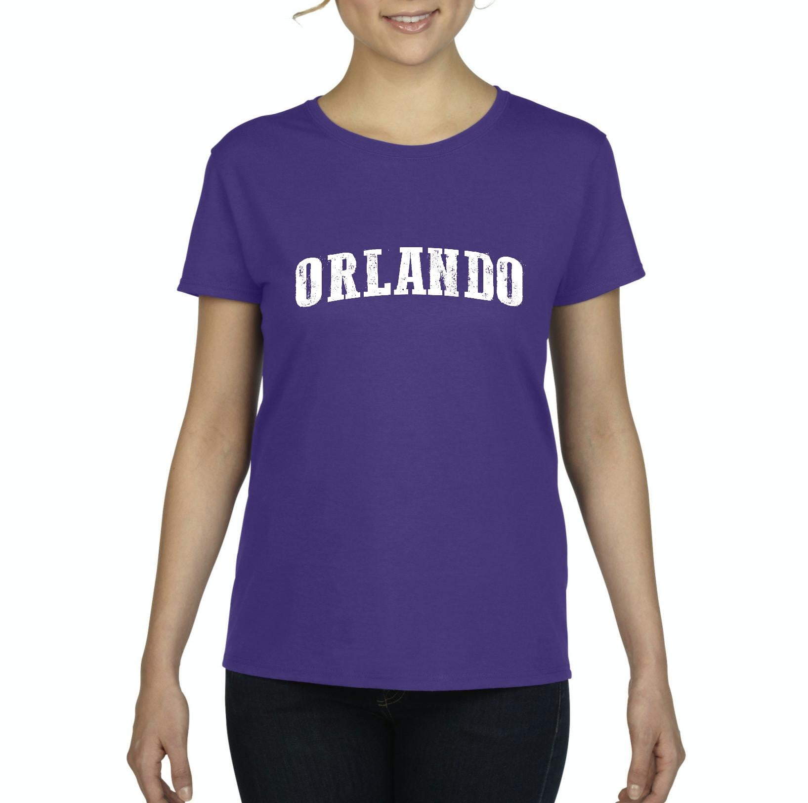 IWPF - Womens Orlando Florida Short Sleeve T-Shirt - Walmart.com ...