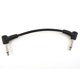 thumbnail image 2 of 30 x Cables de Guitarra Eléctrica Cable de Parche de Pedal de Efecto de ángulo Recto de 1/4 de Pulgada Negro, 2 of 3