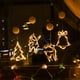 thumbnail image 4 of Christmas Decoration Light LED Fairy String Curtain Light Xmas Tree Deer Star Garland Lighting Window Battery Powered Decor Lamp, 4 of 5