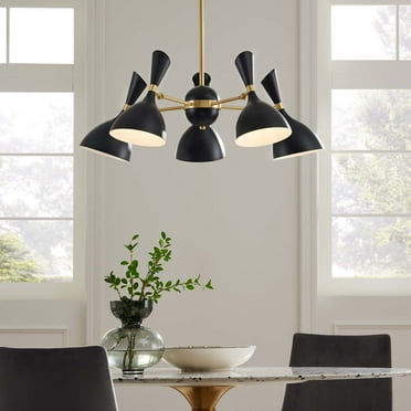 Modway Declare 5-Light 6" Arm Pendant in Black