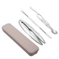 thumbnail image 4 of tredstone Kitchen Stainless Steel Seafood Tools Set Nut Crackers for Crab Claws 3pcs B, 4 of 8