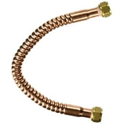 Homewerks Worldwide 7211-18-34FIP-T Water Heater Connector, Corrugated Copper, 3/4 FIP x 18 In. - Quantity 1
