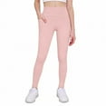 thumbnail image 5 of Twczz Girls Yoga Leggings with Pockets- Full Length High Wasit Stretch Athletic Pants Pink Size 5, 5 of 6