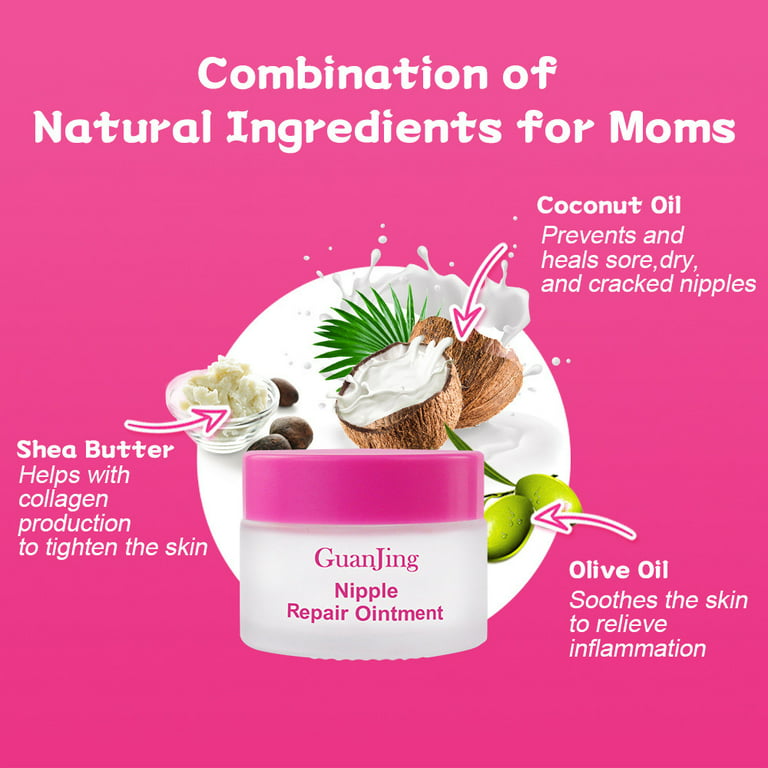 Era Organics Soothing Nipple Cream for Breastfeeding Moms - Organic Healing Balm For Chapped, Irritated Sensitive Skin - Baby Safe Breastfeeding Cream - 2 oz tub