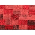 thumbnail image 1 of Ahgly Company Indoor Rectangle Patchwork Red Transitional Area Rugs, 6' x 9', 1 of 4