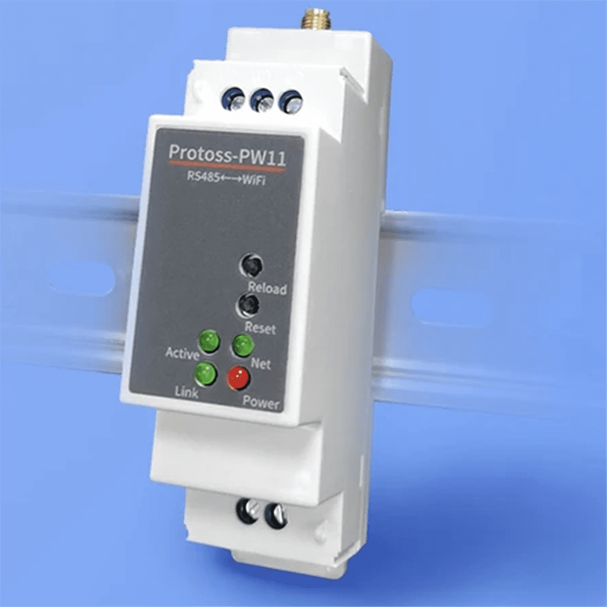 Din Rail RS485 to WiFi Converter Serial Device Server Alibaba Cloud IoT DC Power Supply PW11-M 9-50VDC,1 set x DIN-rail RS485 to WIFI serial port server PW11-M