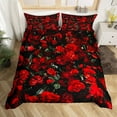 thumbnail image 3 of Yibo Pink Bedding Set Valentines Day Anniversary Duvet Cover - Premium Polyester Duvet Cover with Zipper Closure, 3 Piece Set, Includes 1 Duvet Cover and 2 Pillow Cases, No Comforter, 3 of 6