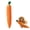 29.5inch, variant on 2026 Giant Carrot Dog Toy, Puppy Teething Toy with Squeaker & Crinkle, Indoor Outdoor Play