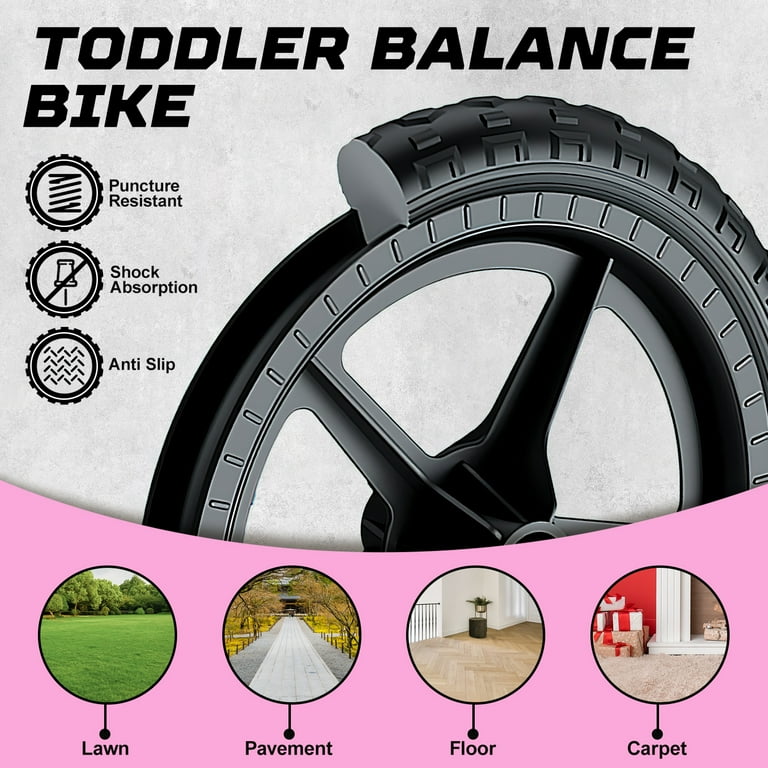 12 Inch Kids Balance Bike with Light-Up Wheels photo 6