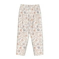 thumbnail image 3 of Lsque Maple Leaves Print Women's Pajama Pants, Lounge Pant - Comfortable Home Wear,Elastic Waistband, Stylish Design-Large, 3 of 9