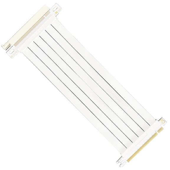 PCIe 3.00 x16 Extension Cable 16x Rise Extender For Video Card Vertical White GPU