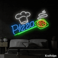 thumbnail image 2 of Craftnamesign Pizza Neon Sign, Pizza Restaurant LED Signage, Pizza Decor, 2 of 4