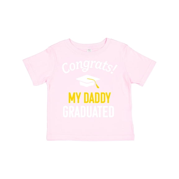 Inktastic Congrats My Daddy Graduated with Cap Boys or Girls Toddler T-Shirt
