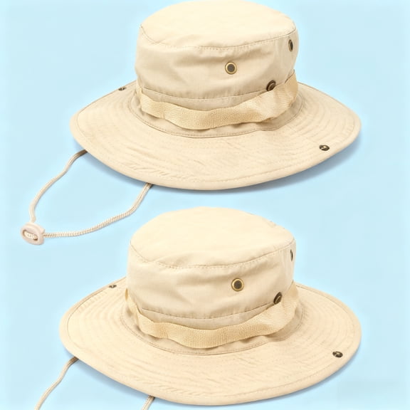 2packs Sun Hats for Men Women Bucket Hat UPF 50  Boonie Hat Foldable UV Protection Hiking Beach Fishing Summer Safari