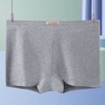 thumbnail image 3 of Bigersell Women Boy Short Panties Cotton Boyshort No Show Boy Shorts Underwear for Women Seamless Boxers Briefs High Waisted Underwear Gray L, 3 of 6