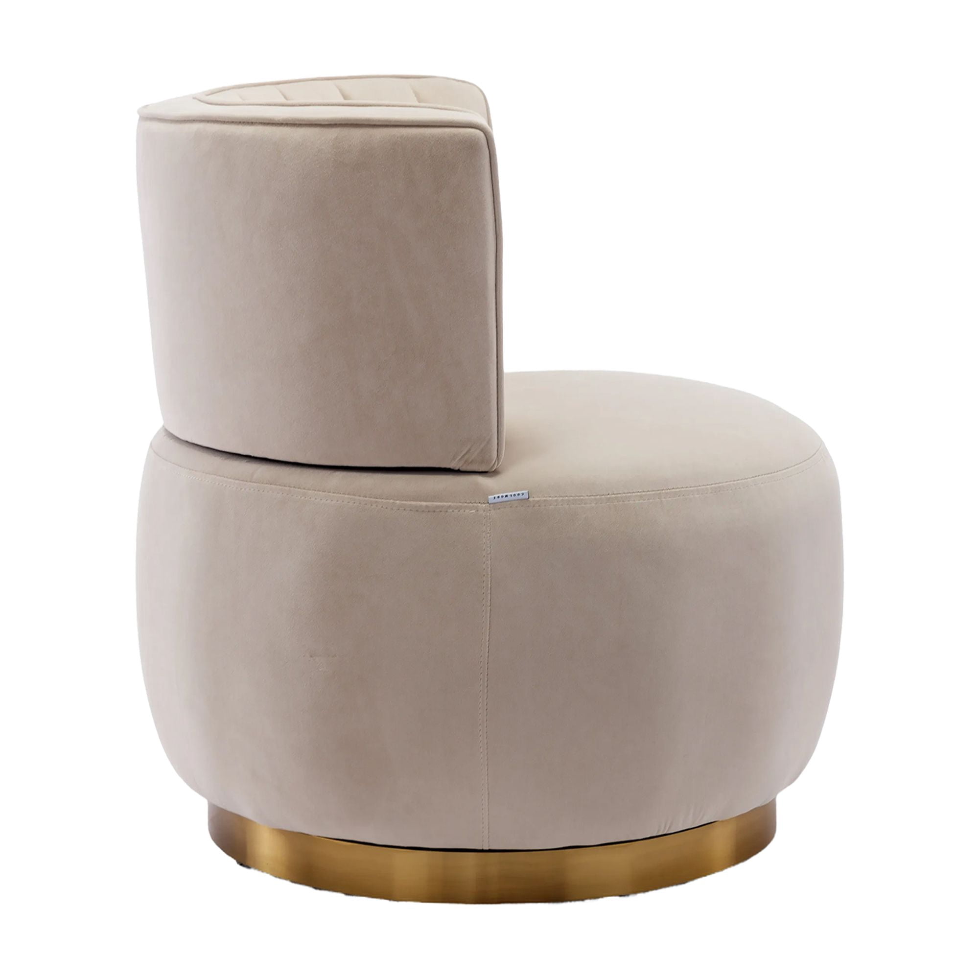 MAYEERTY 360 Degree Swivel Cuddle Barrel Accent Sofa Chairs, Round Armchairs with Wide Upholstered, Fluffy Velvet Fabric Chair for Living Room, Bedroom, Office, Waiting Rooms