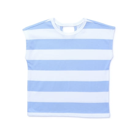 

Garanimals Toddler Girl Dolman Short Sleeve Stripe Jersey T-Shirt Sizes 18M-5T