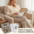 thumbnail image 4 of ZUXONGSY Deer Forest Print Quilted Bible Cover for Women - Multifunctional Scripture Bag with Zippered Pocket & Bookmarks, Stylish Book Tote for ChuZU and Bible Study, 4 of 8