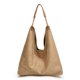 thumbnail image 1 of Bolso Hobo Slouchy mano Hugtrwg Ante Cierre Magnético Color Sólido, 1 of 9