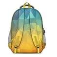 thumbnail image 3 of Geometric Gradient Backpack for School,Cute School Bag,Schoolbag with Adjustable Shoulder Straps & Padded Back,16.9 Inch, 3 of 5