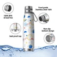 thumbnail image 4 of Modern 29oz Stainless Steel Insulated Thermos with Tea Filter, 360° Printed Travel Bottle, Leakproof BPA-Free Flask with Anti-Slip Base, 304 Inner & 201 Outer, Vacuum Cup, 4 of 6