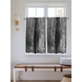 thumbnail image 6 of Tier Curtains 45 Inches Long, Gray Window Treatment Curtain Drapes, Retro Oil Painting Modern Abstract Art Aesthetics Small Curtain Drapes for Bathroom Laundry Room, 27.5"x45", 2 Panels, 6 of 7