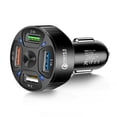 thumbnail image 1 of 4 In 1 USB Car Charger, 4 Ports Fast Charger Adapter Mini Cigarette Lighter, USB, And Phone Fast Charger, 1 of 4