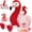 Red-Flamingo, variant on MorisMos 5 Pcs Unicorn Stuffed Animal Mommy Unicorn with 4 Babies Plush Toy