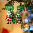 thumbnail image 3 of 26-Letter Personalized Tree Pendants, DIY Alphabet Ornaments, custom name accents for holiday décor, 3 of 5