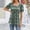 Dark Green, variant on Womens T Shirts, Women's Round Neck Floral Top for Women - Loose Short Sleeve T Shirt in Solid Color Everyday Silver L