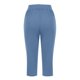 thumbnail image 5 of pantalón elástico de cintura alta 3/4 para mujer pantalones de pierna capris anchos con ajuste activo casual pantalones con bolsillos azul / s, 5 of 7