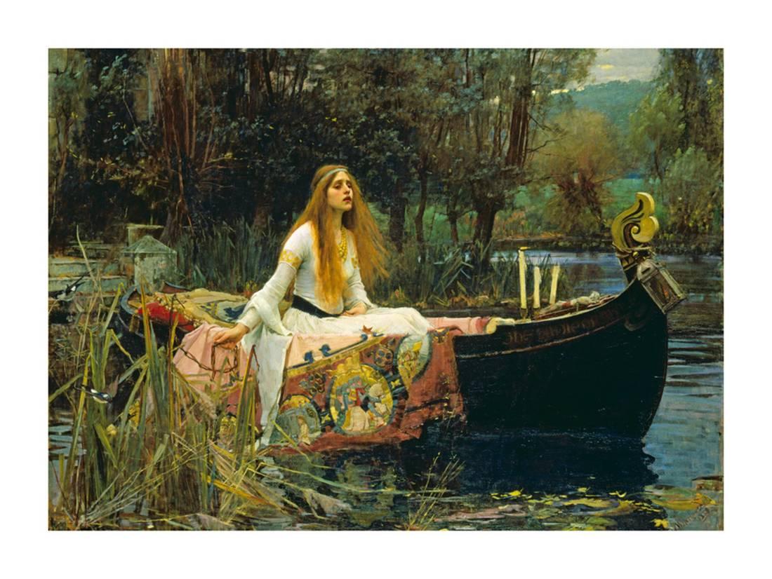 The Lady of Shalott, 1888 Art Print By John William Waterhouse 32x24 The Lady of Shalott, 1888 Art Print By John William Waterhouse 32x24