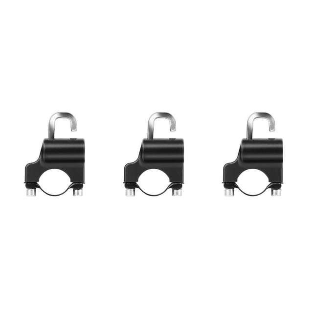 ziyahi New 1 Set Accessory Bike Cable Lock Cycling Anti-lost Aluminum Alloy Rope Lock Cable Black with line 3Set