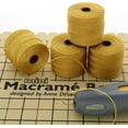 thumbnail image 6 of The Beadsmith S-Lon Bead Cord – .5 mm Twisted Nylon Cord, 4 Spools, Light Maize Color, TEX210, 77 Yards, 6 of 6