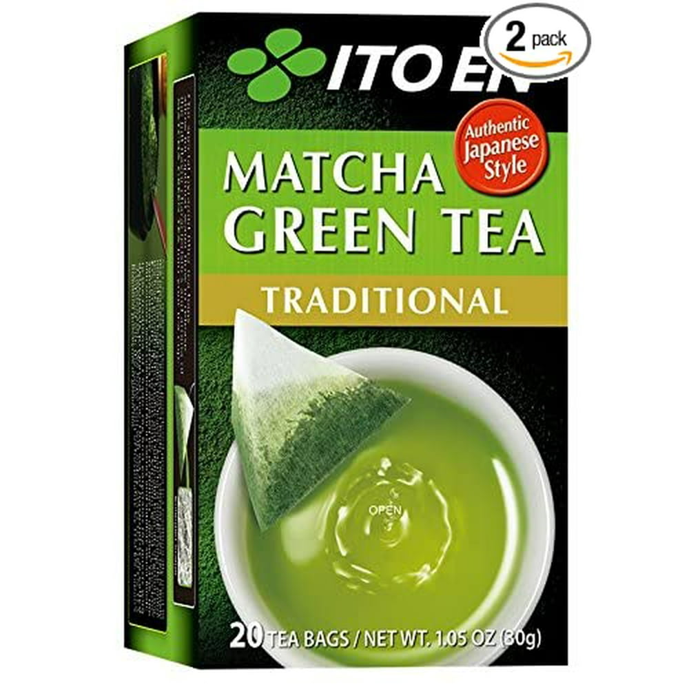Ito En Matcha Green Tea, Tea Bags box of 20 (Traditional, Pack of 2