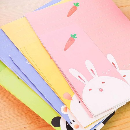 Dxj Total 45pcs Letter Writing Stationery Paper Letter Set 30 Stationery Papers 15 Envelopes 4 Different Cute Lovely Walmart Canada