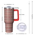 thumbnail image 2 of Red Christmas Reindeer Pattern Tumbler with Handle and Lid,40oz Double Wall Vacuum Insulated Tumbler,Cups Gift for Women and Men, 2 of 7