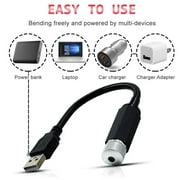 AUTOXBERT Car Interior Roof LED Star Light Atmosphere Starry Sky Night USB Projector Decoration Lamp